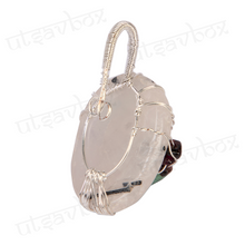 Load image into Gallery viewer, Unakite pendant with seven chakra tree