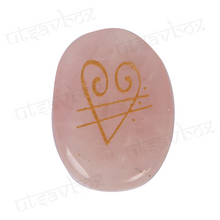 Load image into Gallery viewer, Rose Quartz zebu coins
