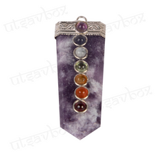 Load image into Gallery viewer, Multistone Amethyst Pendant