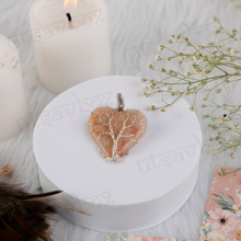 Load image into Gallery viewer, Red Aventurine Heart Shaped Pendant