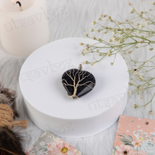 Load image into Gallery viewer, Black Tourmaline heart shaped pendant