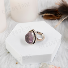 Load image into Gallery viewer, natural amethyst ring