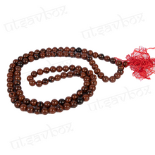 Load image into Gallery viewer, Mahogony Obsidian Mala
