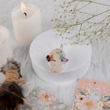 Load image into Gallery viewer, Unakite pendant with seven chakra tree