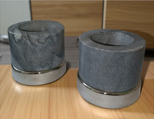 Load image into Gallery viewer, Grey Marble Candle Holder 6.5x5cm (Set of 2)