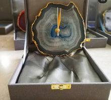 Load image into Gallery viewer, Agate Table Clock