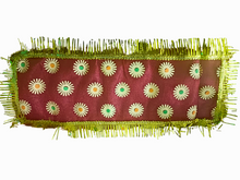 Load image into Gallery viewer, Chunri , 34 cm, Red with Gold Border and Floral Design, Set of 2