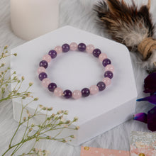 Load image into Gallery viewer, Natural Amethyst and Rose Quartz
