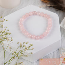 Load image into Gallery viewer, Pink Rose Quartz Bracelet
