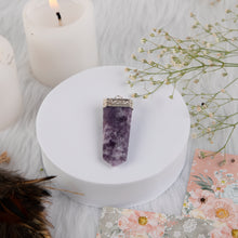 Load image into Gallery viewer, Amethyst Pendant with 7 Chakra Stones
