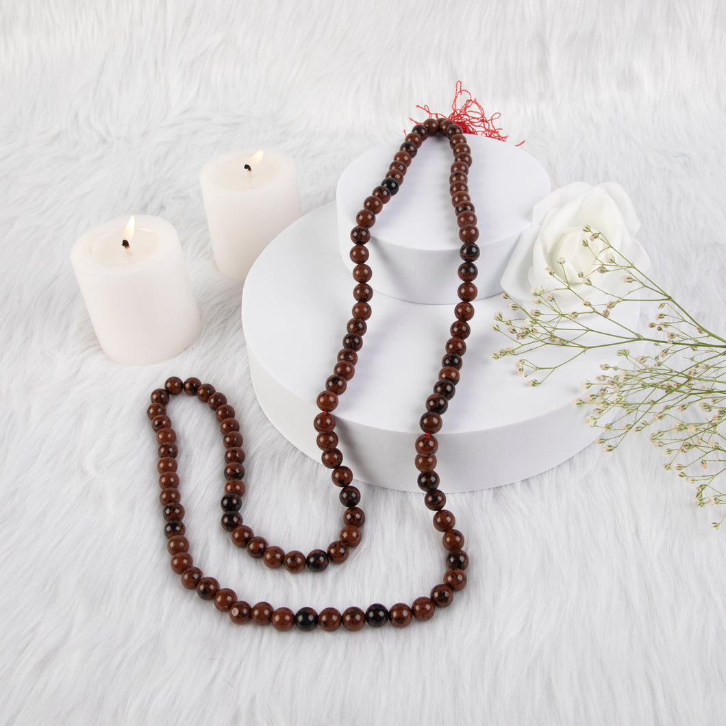 Mahogony Obsidian Mala