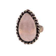 Load image into Gallery viewer, Pink rose quartz Ring
