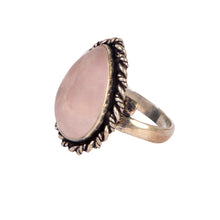 Load image into Gallery viewer, Pink rose quartz Ring
