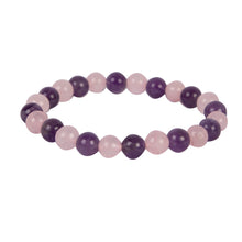 Load image into Gallery viewer, Natural Amethyst and Rose Quartz
