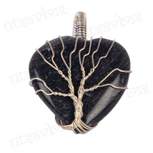 Load image into Gallery viewer, Black Tourmaline heart shaped pendant
