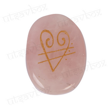 Load image into Gallery viewer, Rose Quartz zebu coins
