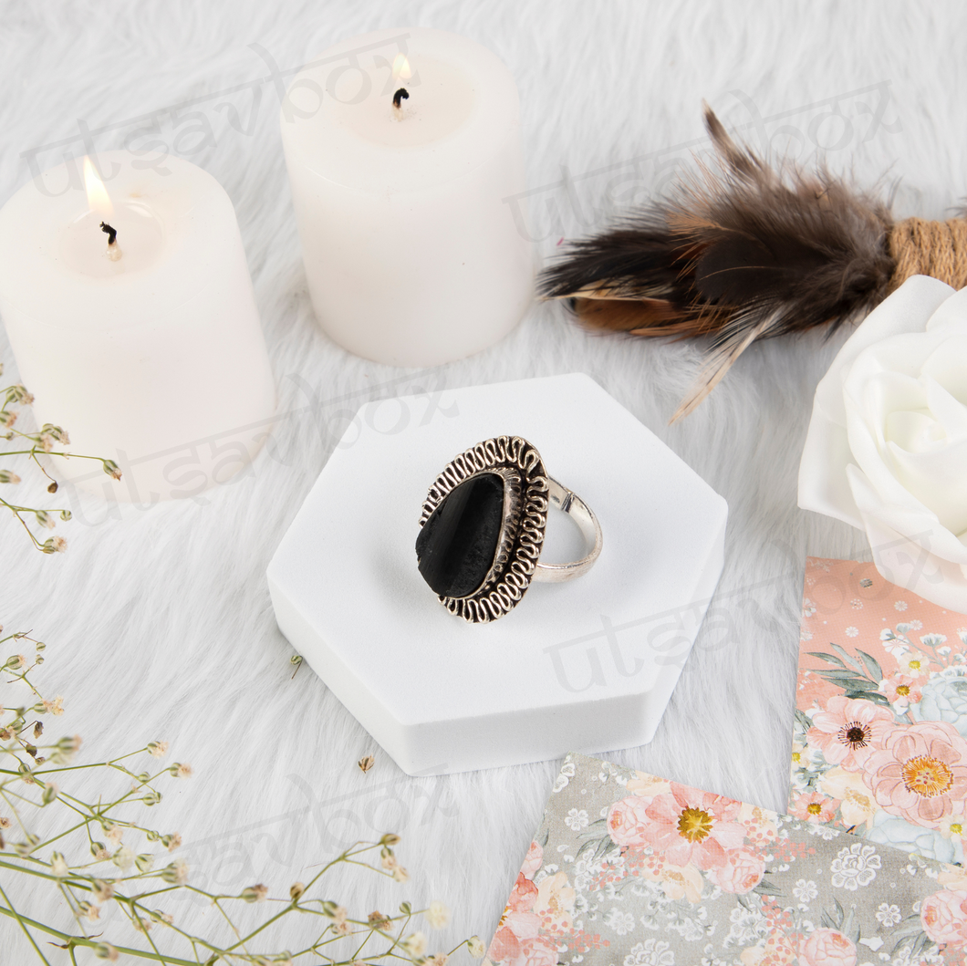 Black Tourmaline Ring