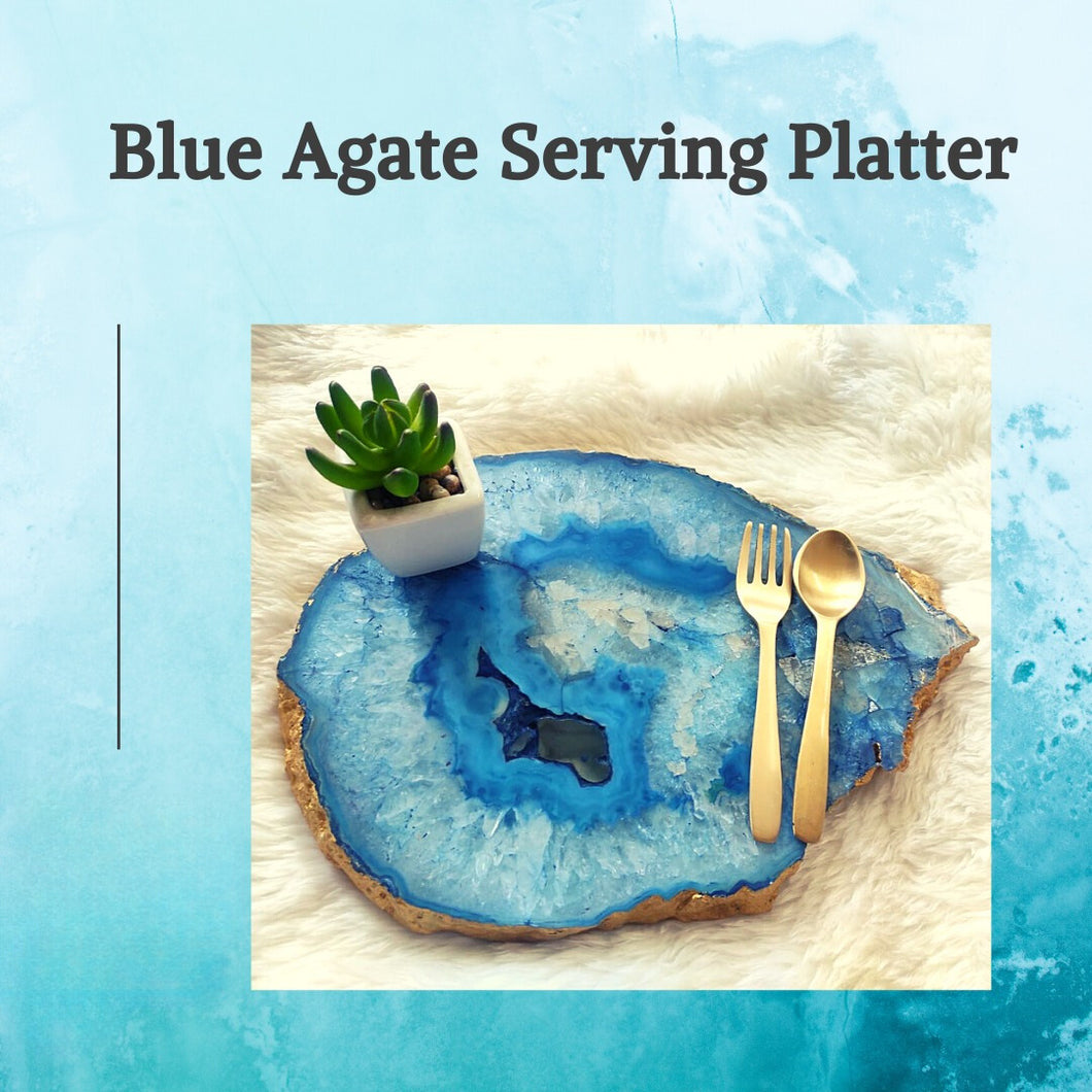 Blue Agate platters