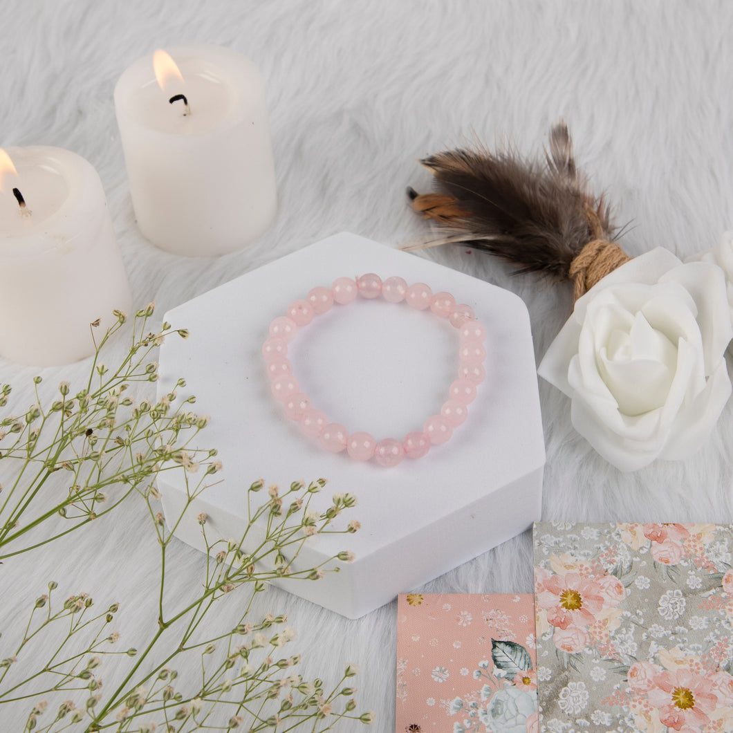 Pink Rose Quartz Bracelet