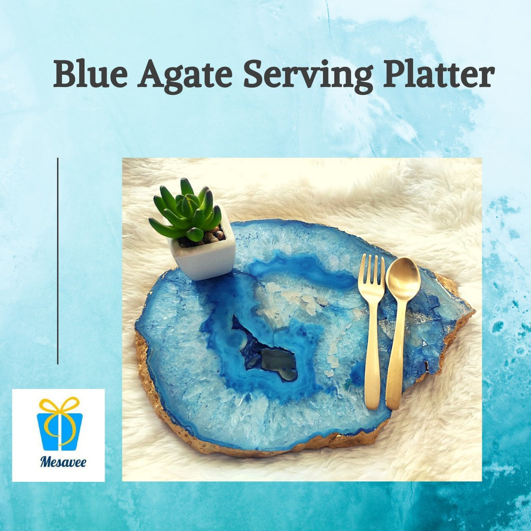 Blue Agate platters