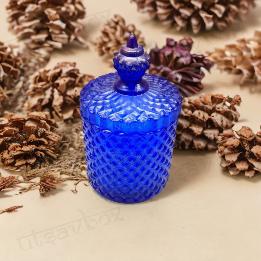 Blue Candle Jar