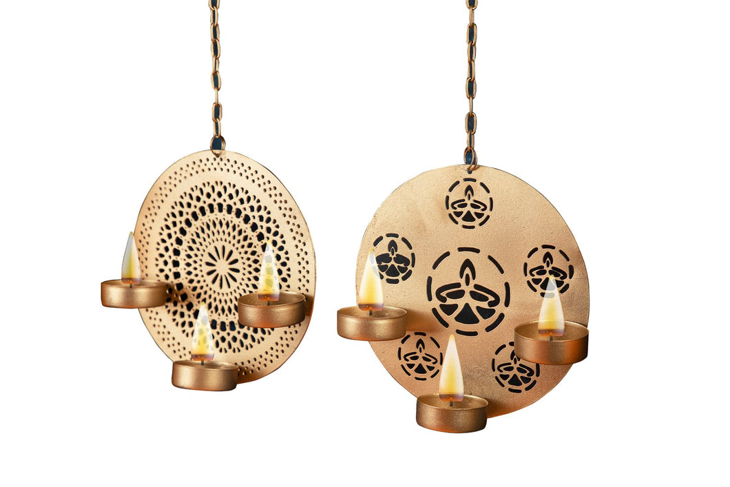 Hanging Tealight Diya set of 2